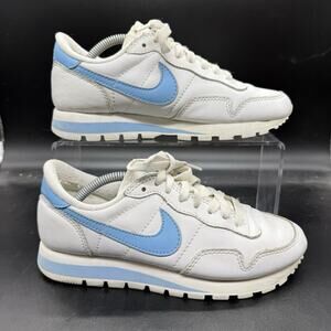 Nike Vintage 2002 Metro Plus white blue sneaker womens size 6.5 021101
